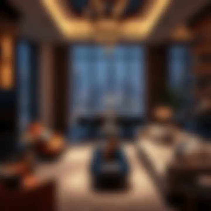 Luxurious interiors depicting the ambiance of The Haven residences