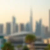 A stunning skyline view of Dubai's iconic skyscrapers