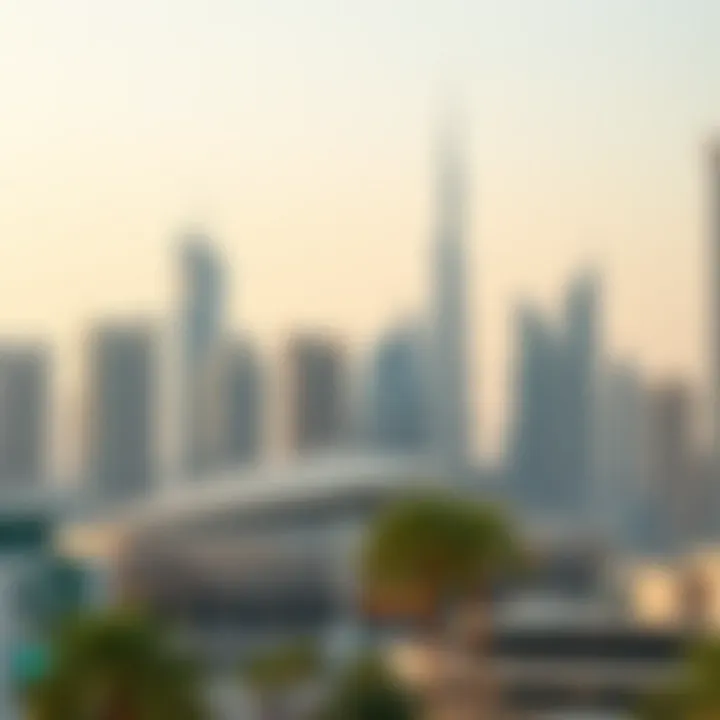 A stunning skyline view of Dubai's iconic skyscrapers