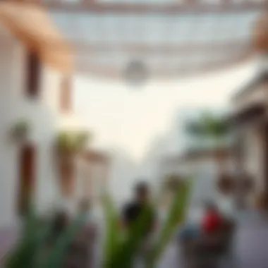 Community gathering space in a traditional UAE neighborhood