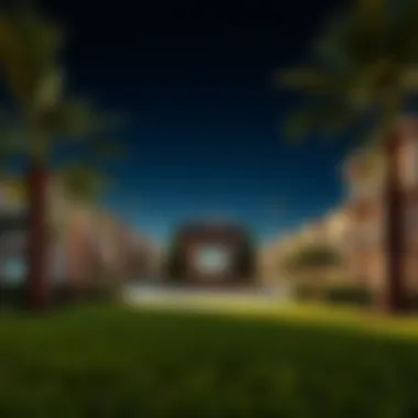 A beautifully designed park in Tilal Al Ghaf, illustrating the community's commitment to green spaces.