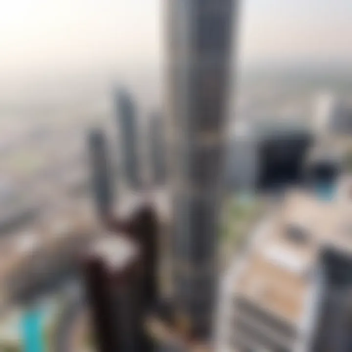 Aerial view showcasing the location of Trio 2 Tower in Dubai