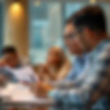 Investors analyzing property market trends