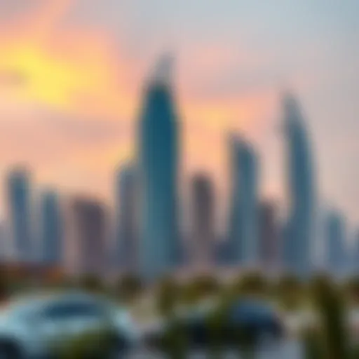 Dubai skyline showcasing real estate developments