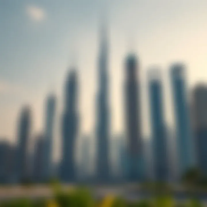 Comparison chart illustrating Burj Khalifa alongside other famous skyscrapers