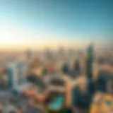 Aerial view of Dubai skyline showcasing various real estate developments