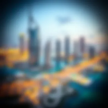 Key Investment Locations in Dubai Map highlighting key investment locations in Dubai