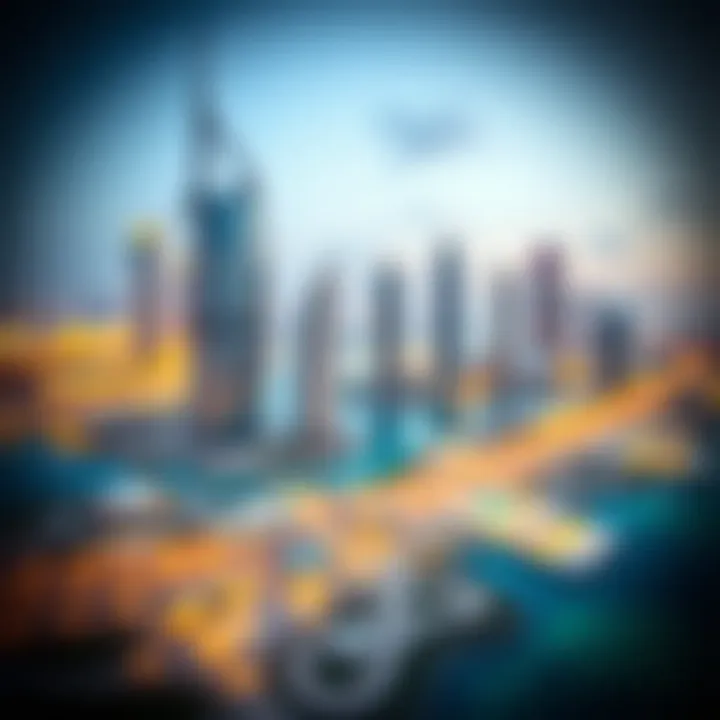 Key Investment Locations in Dubai Map highlighting key investment locations in Dubai