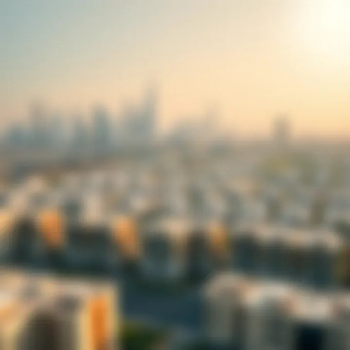 Overview of Dubai skyline with modern properties