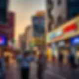 Vibrant retail scene in Deira