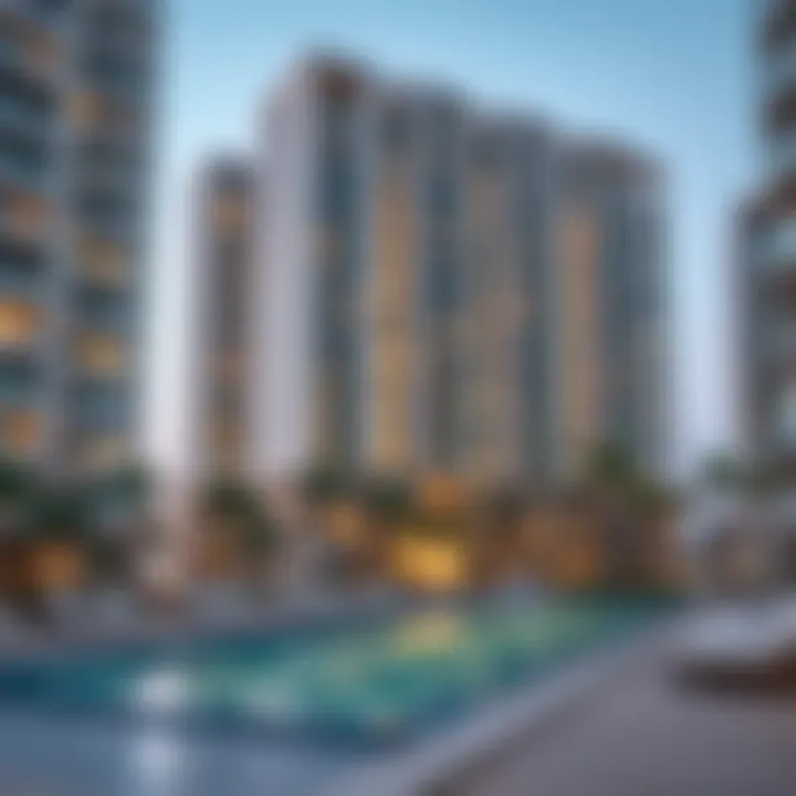 Modern apartment complex reflecting expat living conditions