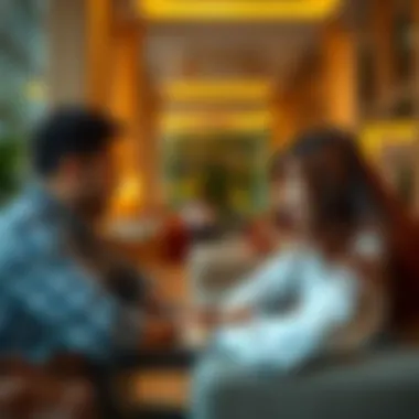 Expatriates discussing their options after visa cancellation