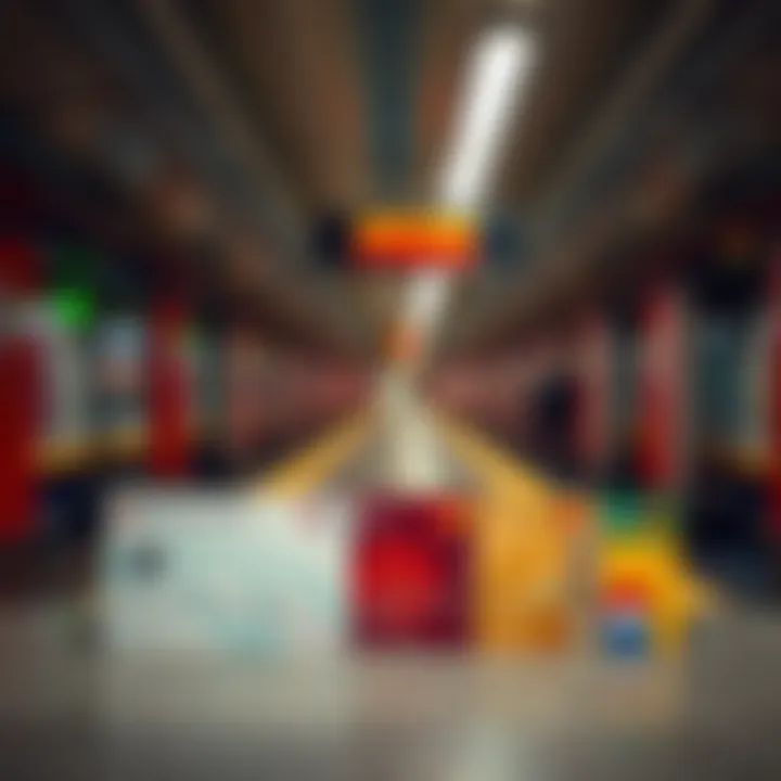 Metro Fare Cards and Payment Options Illustration displaying various metro fare cards and payment methods