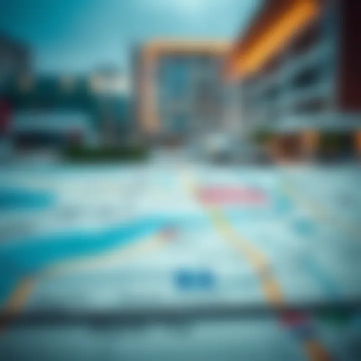 Map of medical centers in Dubai