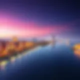 Panoramic view of Water's Edge waterfront development