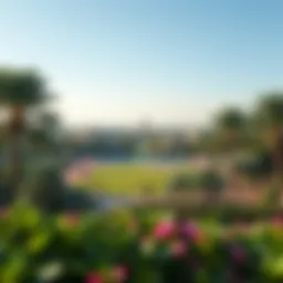 Panoramic view of Zabeel Park showcasing its lush greenery and serene environment
