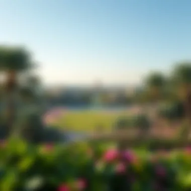 Panoramic view of Zabeel Park showcasing its lush greenery and serene environment