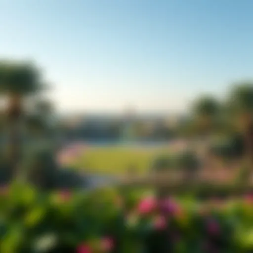 Panoramic view of Zabeel Park showcasing its lush greenery and serene environment